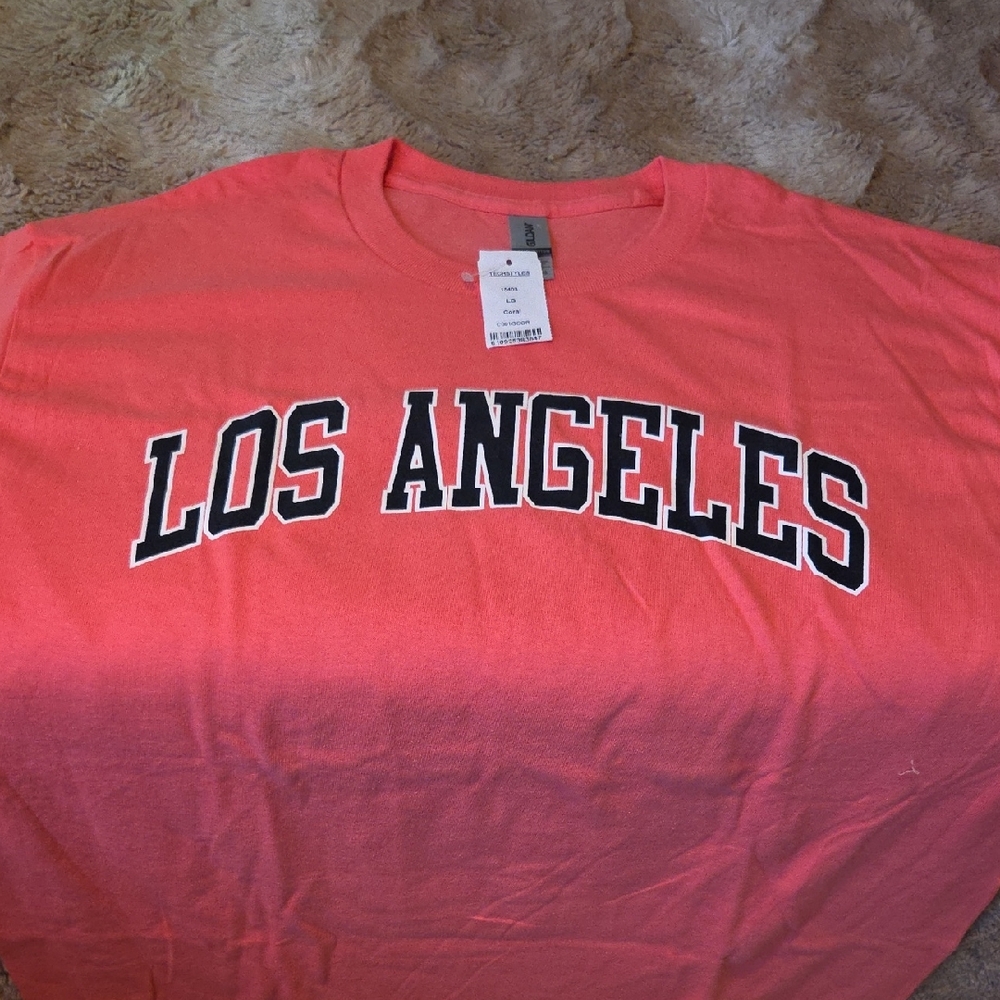 Gildan Coral Los Angeles Tee